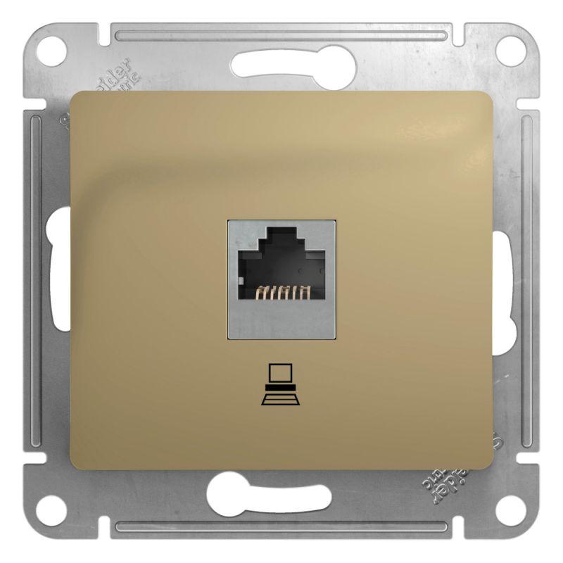 Розетка компьютерная RJ45 Schneider Electric Glossa 5e кат UTP титан GSL000481K, Титановый, GSL000481K Glossa
Розетка компьютерная RJ45 Schneider Electric Glossa 5e кат UTP титан GSL000481K, Титановый, GSL000481K Glossa