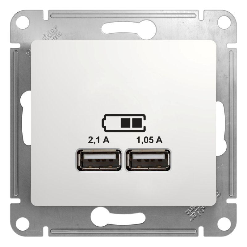 Розетка двойная USB Schneider Electric Glossa Type A+A белая GSL000133, Белый, GSL000133 Glossa
Розетка двойная USB Schneider Electric Glossa Type A+A белая GSL000133, Белый, GSL000133 Glossa