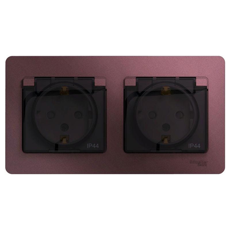 Розетка двойная 2К+З Schneider Electric Glossa 16A 250V со шторками баклажановая GSL001147, Фиолетовый, GSL001147 Glossa
Розетка двойная 2К+З Schneider Electric Glossa 16A 250V со шторками баклажановая GSL001147, Фиолетовый, GSL001147 Glossa