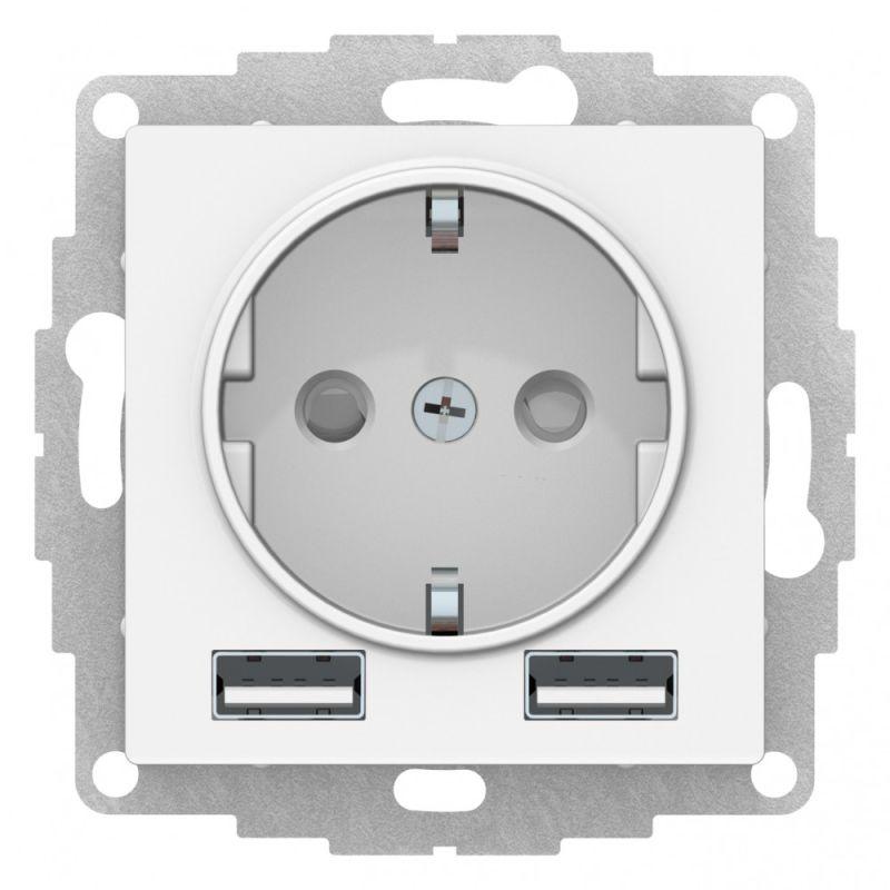 Розетка 2К+3/2хUSB Schneider Electric AtlasDesign 16A 250V Type A+A белая ATN000130, Белый, ATN000130 AtlasDesign
Розетка 2К+3/2хUSB Schneider Electric AtlasDesign 16A 250V Type A+A белая ATN000130, Белый, ATN000130 AtlasDesign