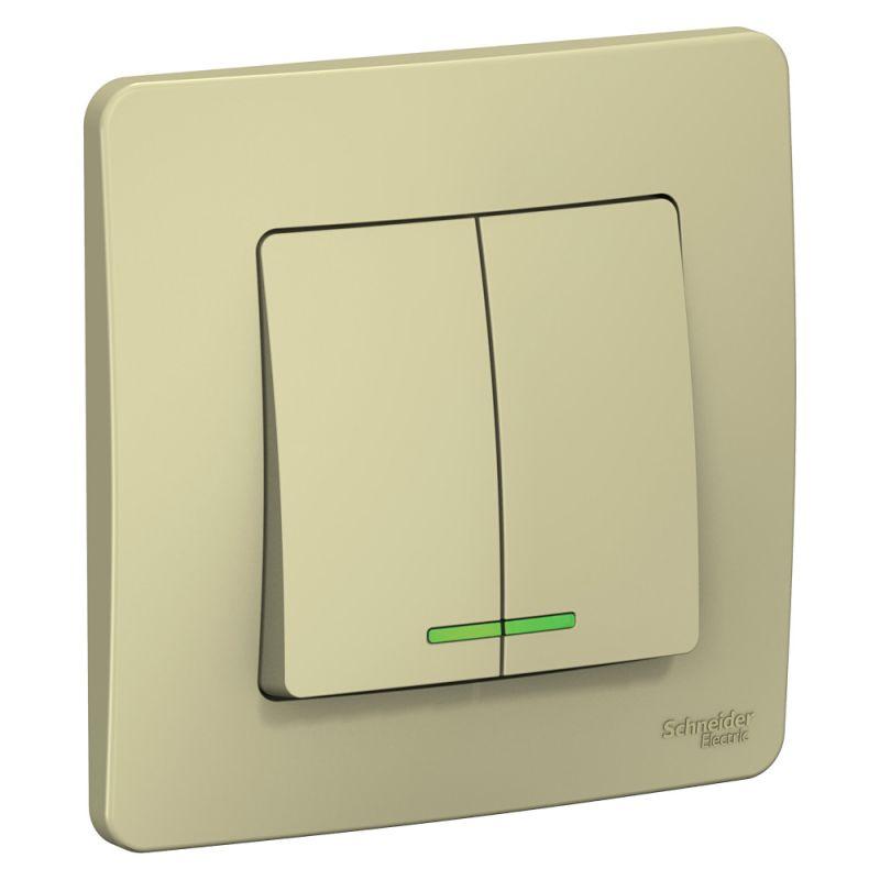 Выключатель двухклавишный Schneider Electric Blanca 10A 250V с подсветкой бежевый BLNVS010517, BLNVS010517 Blanca
Выключатель двухклавишный Schneider Electric Blanca 10A 250V с подсветкой бежевый BLNVS010517, BLNVS010517 Blanca