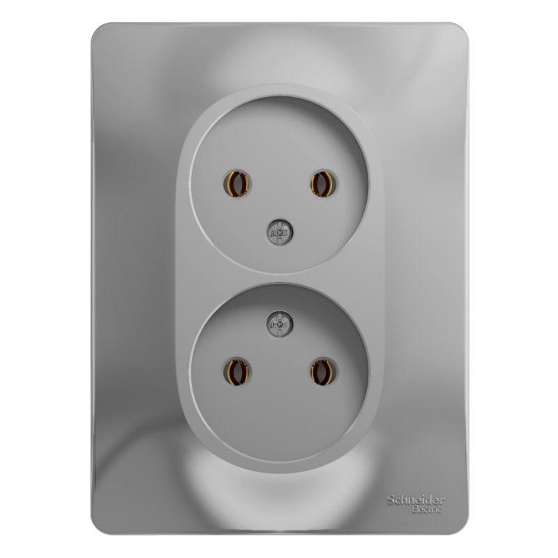 Розетка двойная 2К Schneider Electric Glossa 16A 250V алюминий GSL000320, GSL000320 Glossa
Розетка двойная 2К Schneider Electric Glossa 16A 250V алюминий GSL000320, GSL000320 Glossa