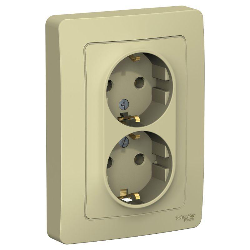 Розетка двойная 2К+З Schneider Electric Blanca 16A 250V бежевая BLNRS001027, Бежевый, BLNRS001027 Blanca
Розетка двойная 2К+З Schneider Electric Blanca 16A 250V бежевая BLNRS001027, Бежевый, BLNRS001027 Blanca