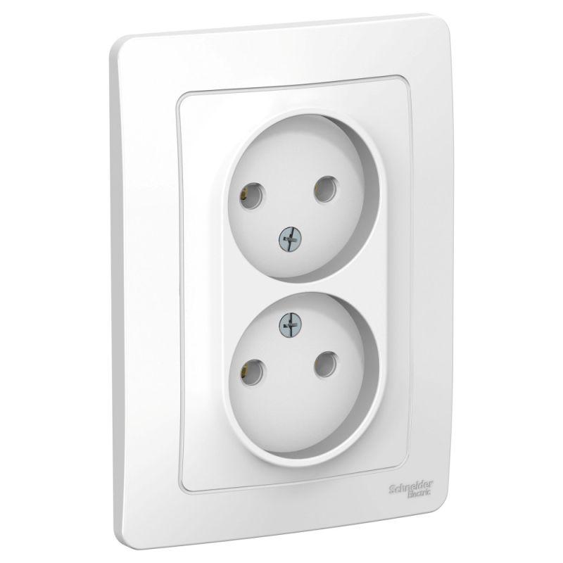 Розетка двойная 2К Schneider Electric Blanca 16A 250V белая BLNRS000021, Белый, BLNRS000021 Blanca
Розетка двойная 2К Schneider Electric Blanca 16A 250V белая BLNRS000021, Белый, BLNRS000021 Blanca