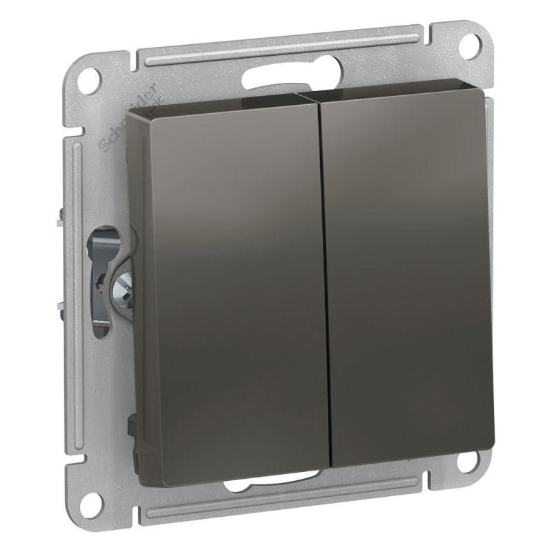 Переключатель двухклавишный проходной Schneider Electric AtlasDesign 10A 250V сталь ATN000965, ATN000965 AtlasDesign
Переключатель двухклавишный проходной Schneider Electric AtlasDesign 10A 250V сталь ATN000965, ATN000965 AtlasDesign