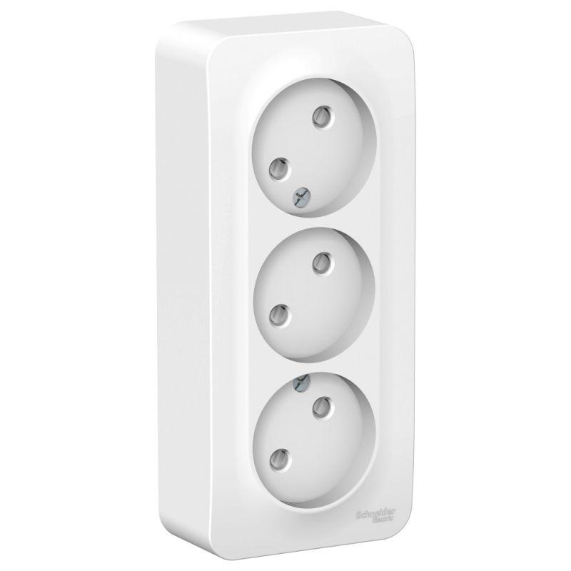 Розетка тройная 2К Schneider Electric Blanca 16A 250V со шторками белая BLNRA001311, Белый, BLNRA001311 Blanca
Розетка тройная 2К Schneider Electric Blanca 16A 250V со шторками белая BLNRA001311, Белый, BLNRA001311 Blanca