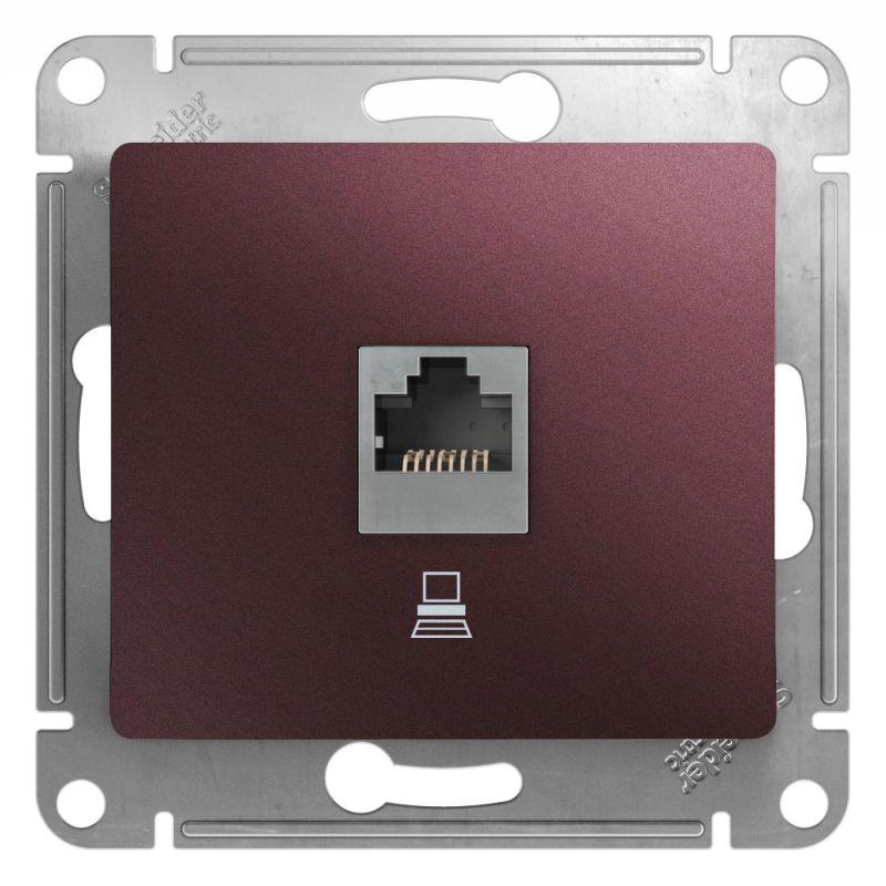 Розетка компьютерная RJ45 Schneider Electric Glossa 5e кат UTP баклажановая GSL001181K, Фиолетовый, GSL001181K Glossa
Розетка компьютерная RJ45 Schneider Electric Glossa 5e кат UTP баклажановая GSL001181K, Фиолетовый, GSL001181K Glossa