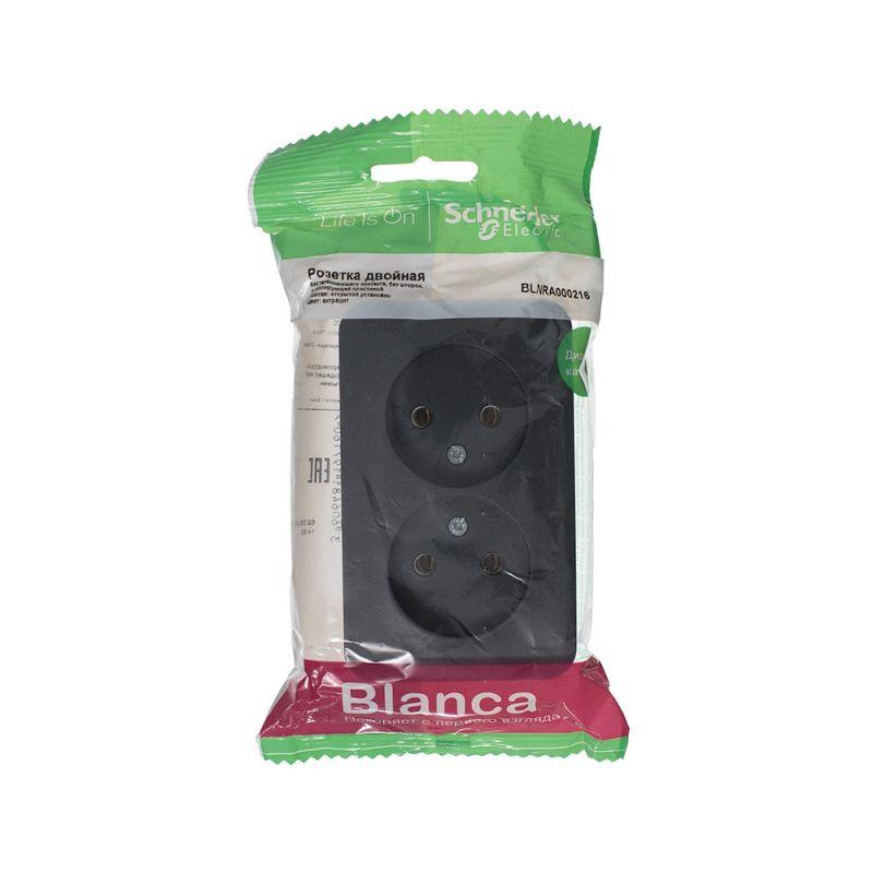 Розетка двойная 2К Schneider Electric Blanca 16A 250V антрацит BLNRA000216, BLNRA000216 Blanca
Розетка двойная 2К Schneider Electric Blanca 16A 250V антрацит BLNRA000216, BLNRA000216 Blanca