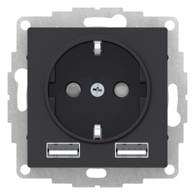 Розетка 2К+3/2хUSB Schneider Electric AtlasDesign 16A 250V Type A+A карбон ATN001030, Черный, ATN001030 AtlasDesign
Розетка 2К+3/2хUSB Schneider Electric AtlasDesign 16A 250V Type A+A карбон ATN001030, Черный, ATN001030 AtlasDesign