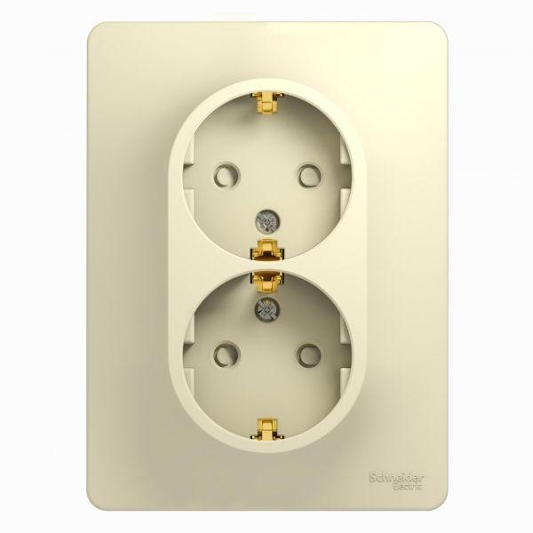 Розетка двойная 2К+З Schneider Electric Glossa 16A 250V со шторками бежевая GSL000226, Бежевый, GSL000226 Glossa
Розетка двойная 2К+З Schneider Electric Glossa 16A 250V со шторками бежевая GSL000226, Бежевый, GSL000226 Glossa