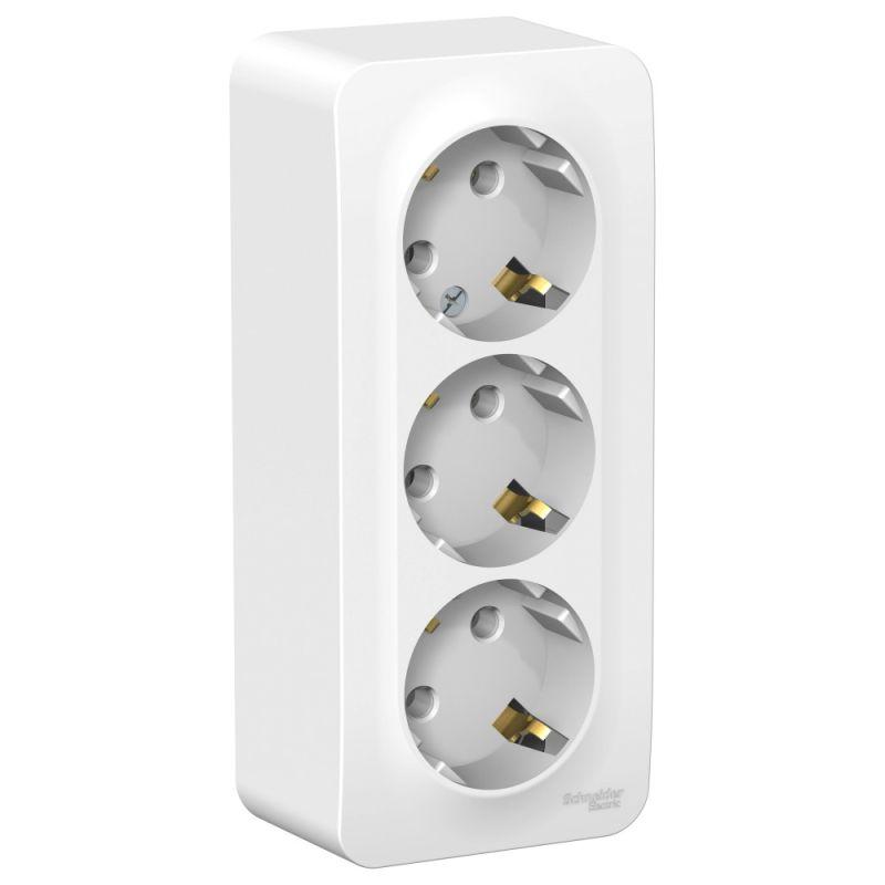 Розетка тройная 2К+3 Schneider Electric Blanca 16A 250V белая BLNRA010311, Белый, BLNRA010311 Blanca
Розетка тройная 2К+3 Schneider Electric Blanca 16A 250V белая BLNRA010311, Белый, BLNRA010311 Blanca