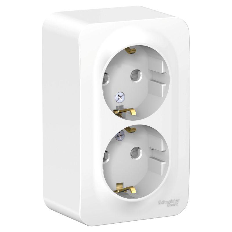 Розетка двойная 2К+З Schneider Electric Blanca 16A 250V со шторками белая BLNRA011201, Белый, BLNRA011201 Blanca
Розетка двойная 2К+З Schneider Electric Blanca 16A 250V со шторками белая BLNRA011201, Белый, BLNRA011201 Blanca