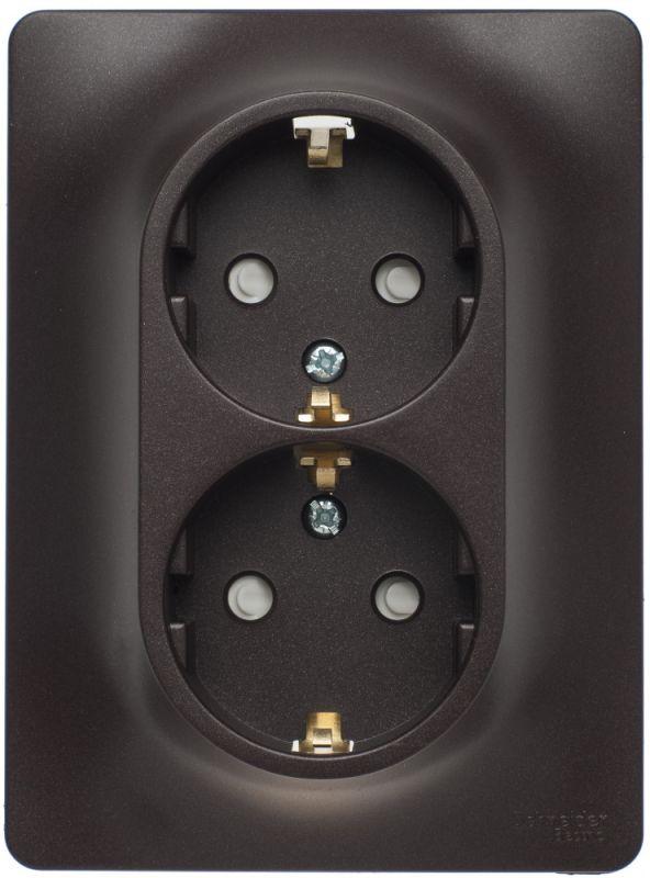 Розетка двойная 2К+З Schneider Electric Glossa 16A 250V со шторками шоколад GSL000826, Коричневый, GSL000826 Glossa
Розетка двойная 2К+З Schneider Electric Glossa 16A 250V со шторками шоколад GSL000826, Коричневый, GSL000826 Glossa