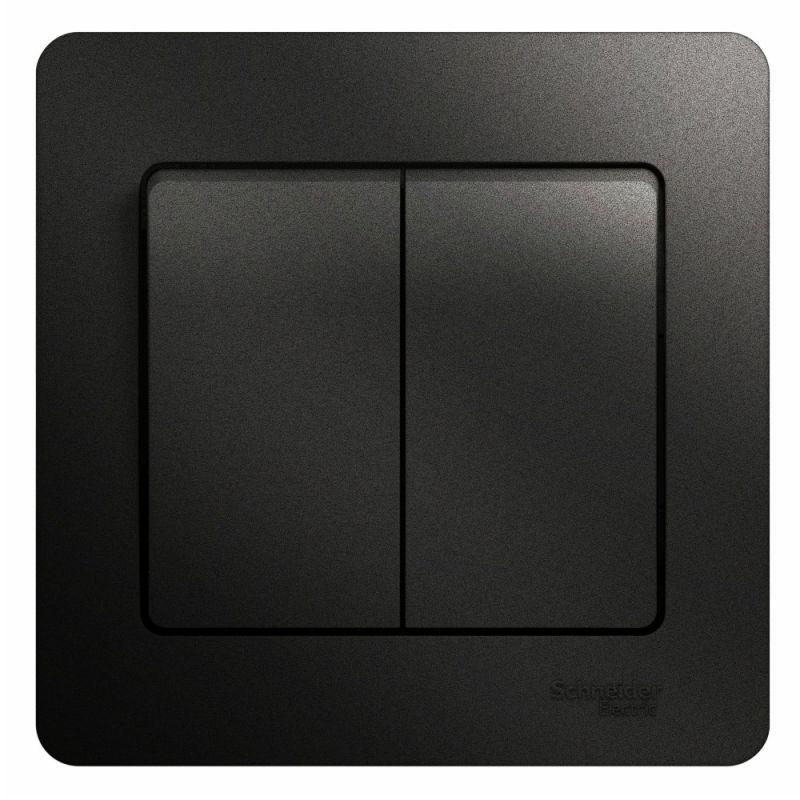 Выключатель двухклавишный Schneider Electric Glossa 10A 250V антрацит GSL000752, GSL000752 Glossa
Выключатель двухклавишный Schneider Electric Glossa 10A 250V антрацит GSL000752, GSL000752 Glossa