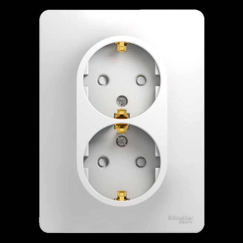 Розетка двойная 2К+З Schneider Electric Glossa 16A 250V со шторками белая GSL000126, Белый, GSL000126 Glossa
Розетка двойная 2К+З Schneider Electric Glossa 16A 250V со шторками белая GSL000126, Белый, GSL000126 Glossa