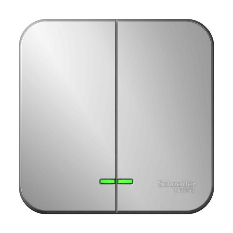Выключатель двухклавишный Schneider Electric Blanca 10A 250V с подсветкой алюминий BLNVA105113, BLNVA105113 Blanca
Выключатель двухклавишный Schneider Electric Blanca 10A 250V с подсветкой алюминий BLNVA105113, BLNVA105113 Blanca