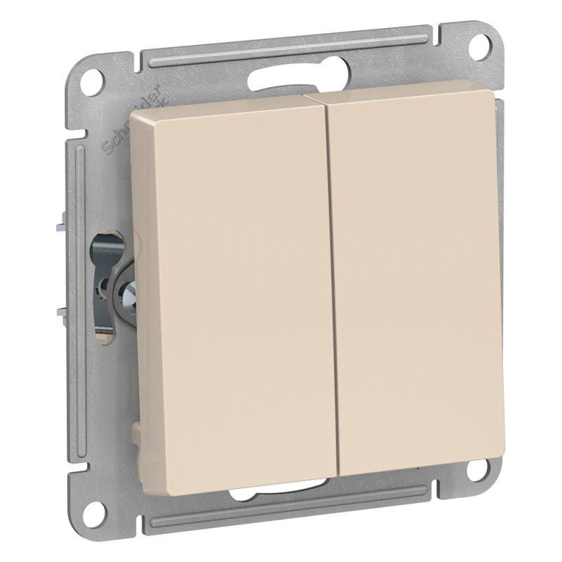 Выключатель двухклавишный Schneider Electric AtlasDesign 10A 250V бежевый ATN000251, ATN000251 AtlasDesign
Выключатель двухклавишный Schneider Electric AtlasDesign 10A 250V бежевый ATN000251, ATN000251 AtlasDesign