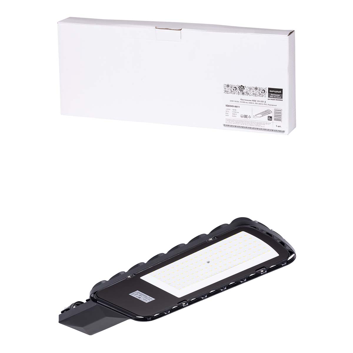 Уличный консольный светодиодный светильник TDM Electric Народный СКУ-04-100-Д DOB SQ0345-0611, Черный, SQ0345-0611 LED CKУ Народный
Уличный консольный светодиодный светильник TDM Electric Народный СКУ-04-100-Д DOB SQ0345-0611, Черный, SQ0345-0611 LED CKУ Народный