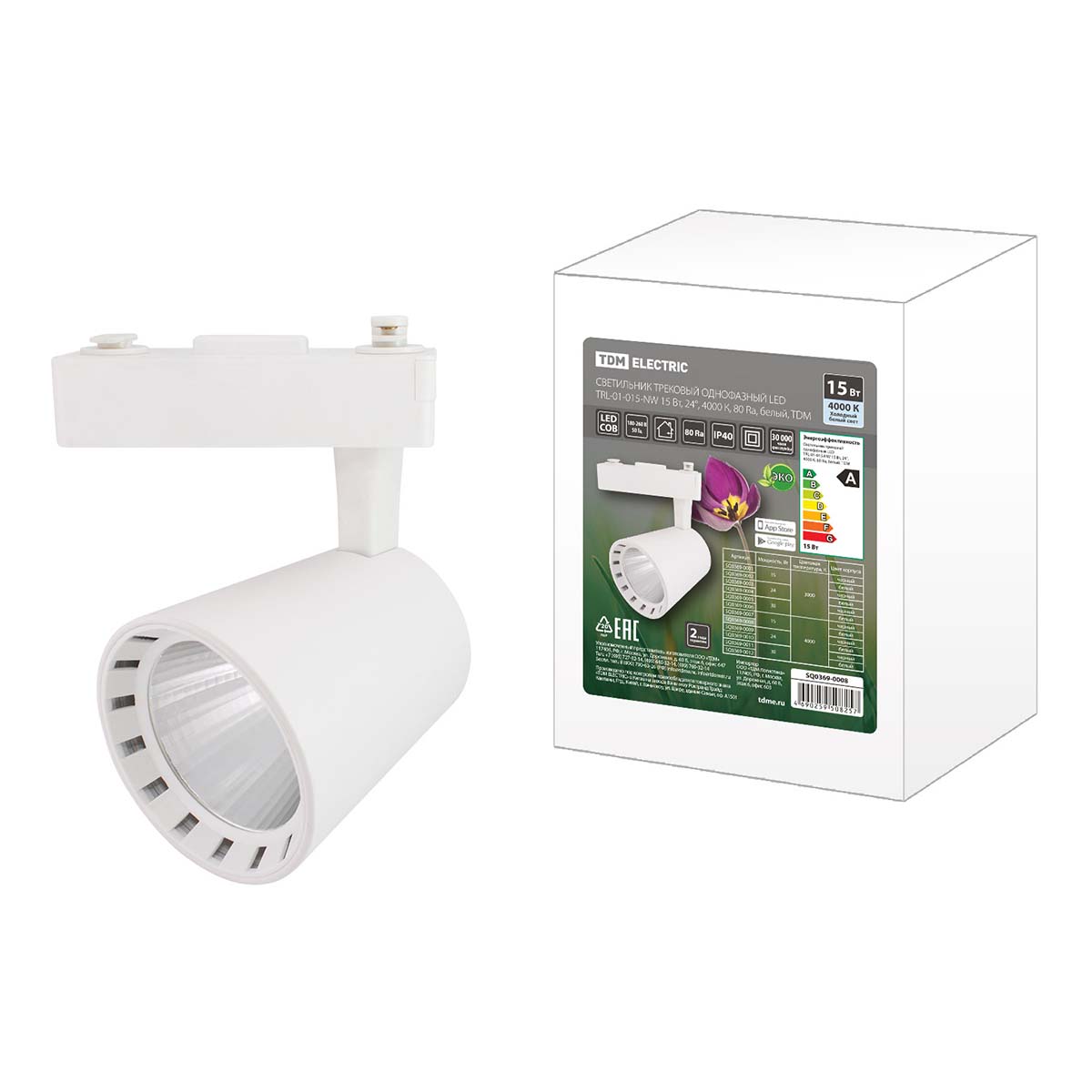 Трековый светодиодный светильник TDM Electric TRL-01-015-NW SQ0369-0008, Белый, SQ0369-0008 LED TRL
Трековый светодиодный светильник TDM Electric TRL-01-015-NW SQ0369-0008, Белый, SQ0369-0008 LED TRL