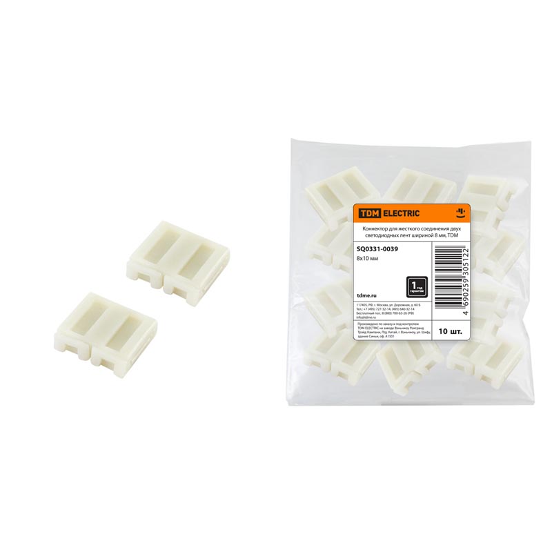 Коннектор прямой TDM Electric для светодиодных лент 8 мм SQ0331-0039, Белый, SQ0331-0039 Коннектор
Коннектор прямой TDM Electric для светодиодных лент 8 мм SQ0331-0039, Белый, SQ0331-0039 Коннектор