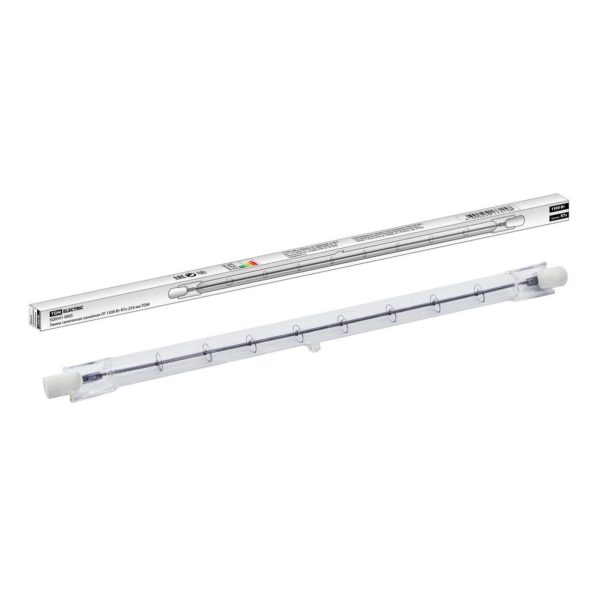 Лампа галогенная TDM Electric R7s 1500W 2900K прозрачная SQ0341-0005, Прозрачный, SQ0341-0005 Галогенные Линейные
Лампа галогенная TDM Electric R7s 1500W 2900K прозрачная SQ0341-0005, Прозрачный, SQ0341-0005 Галогенные Линейные