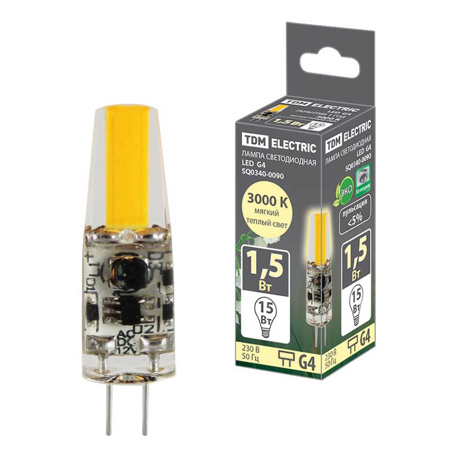 Лампа светодиодная TDM Electric G4 1,5W 3000K прозрачная SQ0340-0090, Прозрачный, SQ0340-0090 Светодиодные G4
Лампа светодиодная TDM Electric G4 1,5W 3000K прозрачная SQ0340-0090, Прозрачный, SQ0340-0090 Светодиодные G4