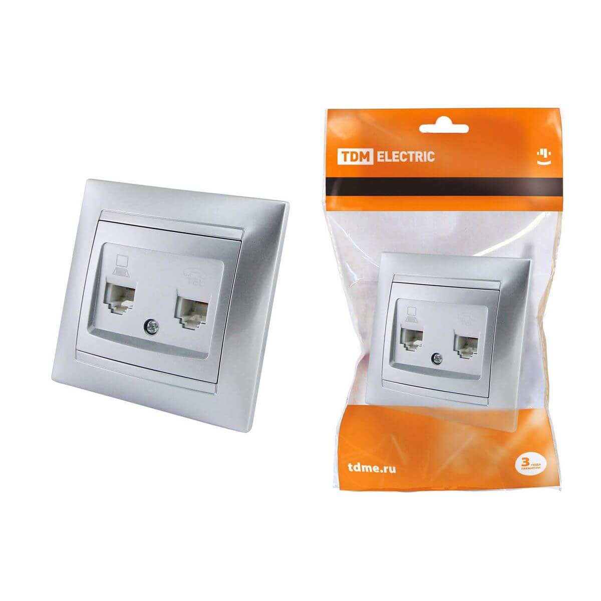 Розетка компьютерная RJ45/телефонная RJ11 TDM Electric Лама серебристый металлик SQ1815-0219, Серебро, SQ1815-0219 Лама
Розетка компьютерная RJ45/телефонная RJ11 TDM Electric Лама серебристый металлик SQ1815-0219, Серебро, SQ1815-0219 Лама