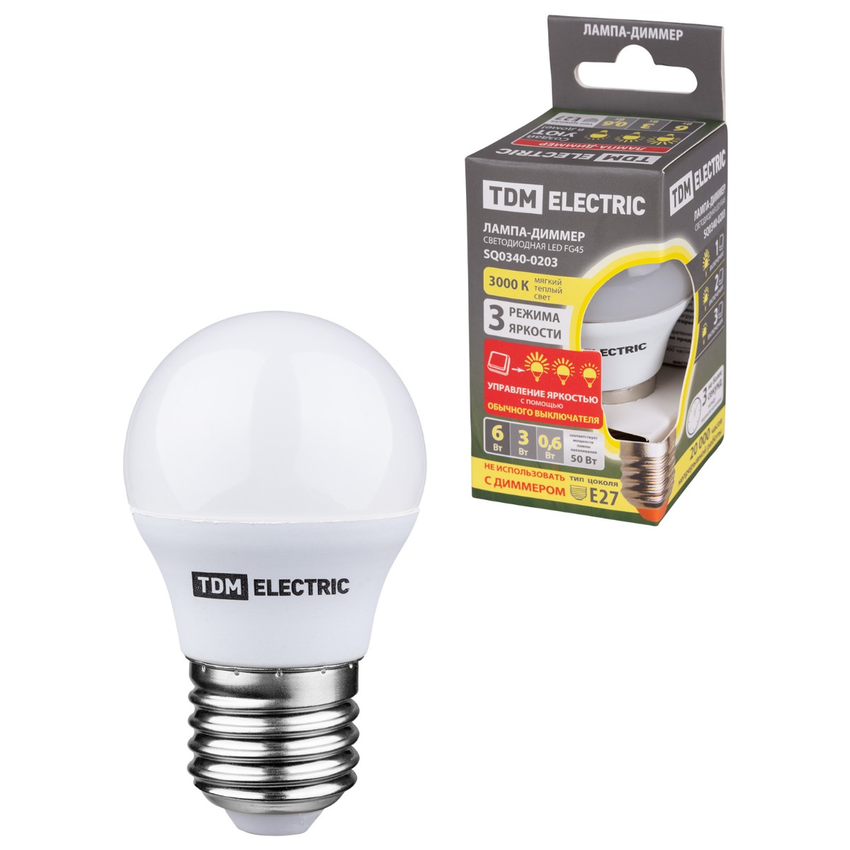 Лампа светодиодная диммируемая TDM Electric E27 6W 3000K прозрачная SQ0340-0203, Прозрачный, SQ0340-0203 Светодиодные Умная Лампа ()
Лампа светодиодная диммируемая TDM Electric E27 6W 3000K прозрачная SQ0340-0203, Прозрачный, SQ0340-0203 Светодиодные Умная Лампа ()