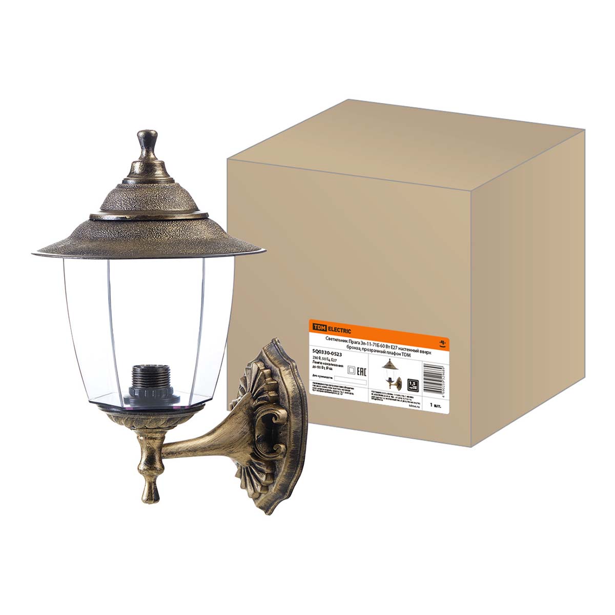 Уличный настенный светильник TDM Electric Прага Эл-11-71Б SQ0330-0523, Бронза, SQ0330-0523 Прага прозрачный
Уличный настенный светильник TDM Electric Прага Эл-11-71Б SQ0330-0523, Бронза, SQ0330-0523 Прага прозрачный