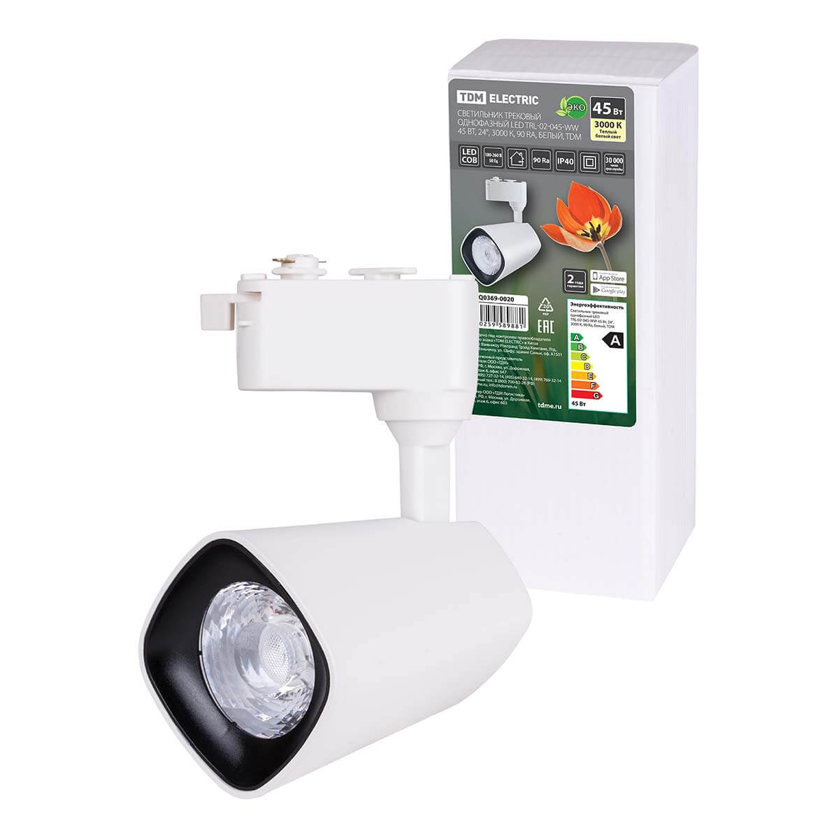 Трековый светодиодный светильник TDM Electric TRL-02-045-WW SQ0369-0020, Белый, SQ0369-0020 LED TRL
Трековый светодиодный светильник TDM Electric TRL-02-045-WW SQ0369-0020, Белый, SQ0369-0020 LED TRL