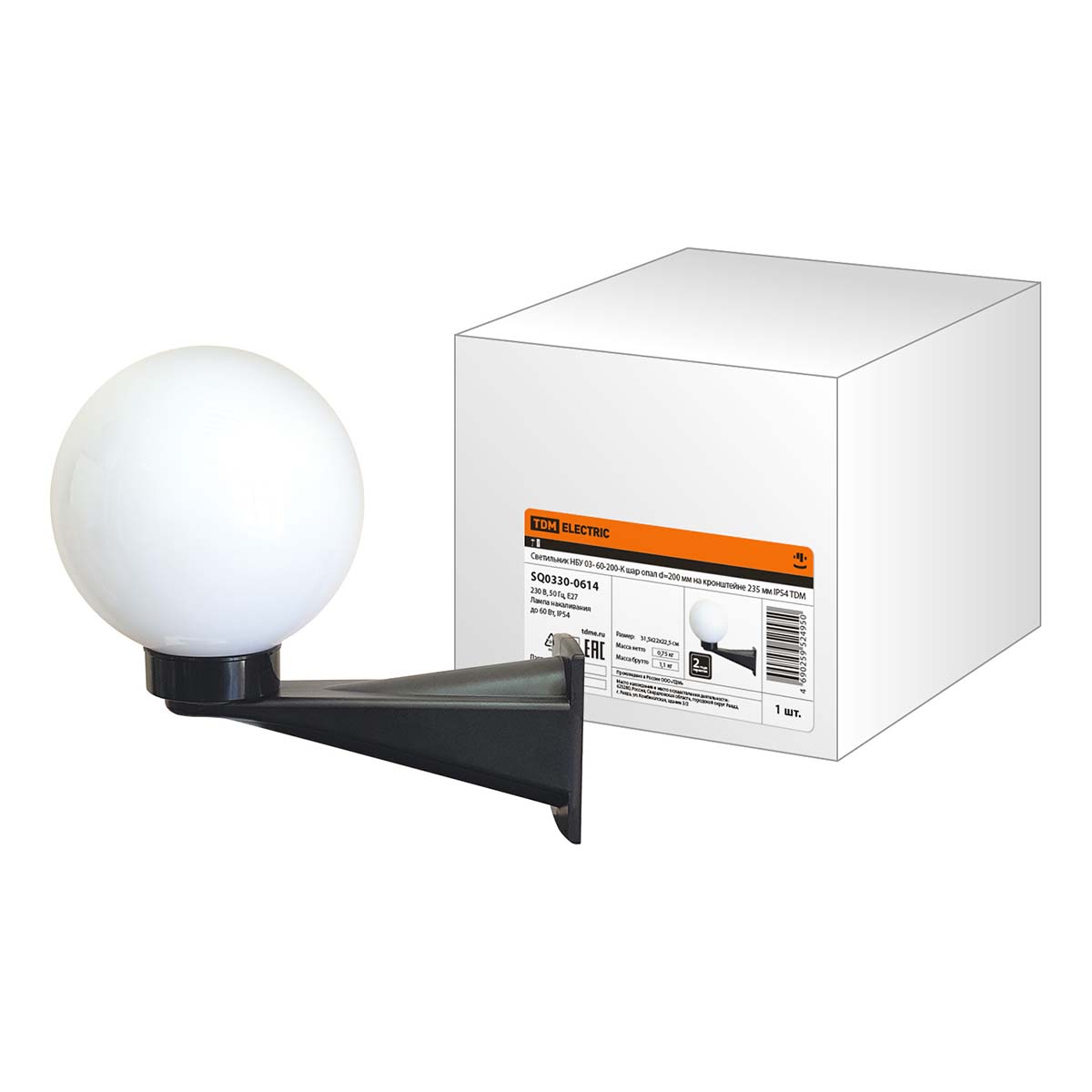 Уличный настенный светильник TDM Electric Шар НБУ 03-60-200-К SQ0330-0614, Белый, SQ0330-0614
Уличный настенный светильник TDM Electric Шар НБУ 03-60-200-К SQ0330-0614, Белый, SQ0330-0614