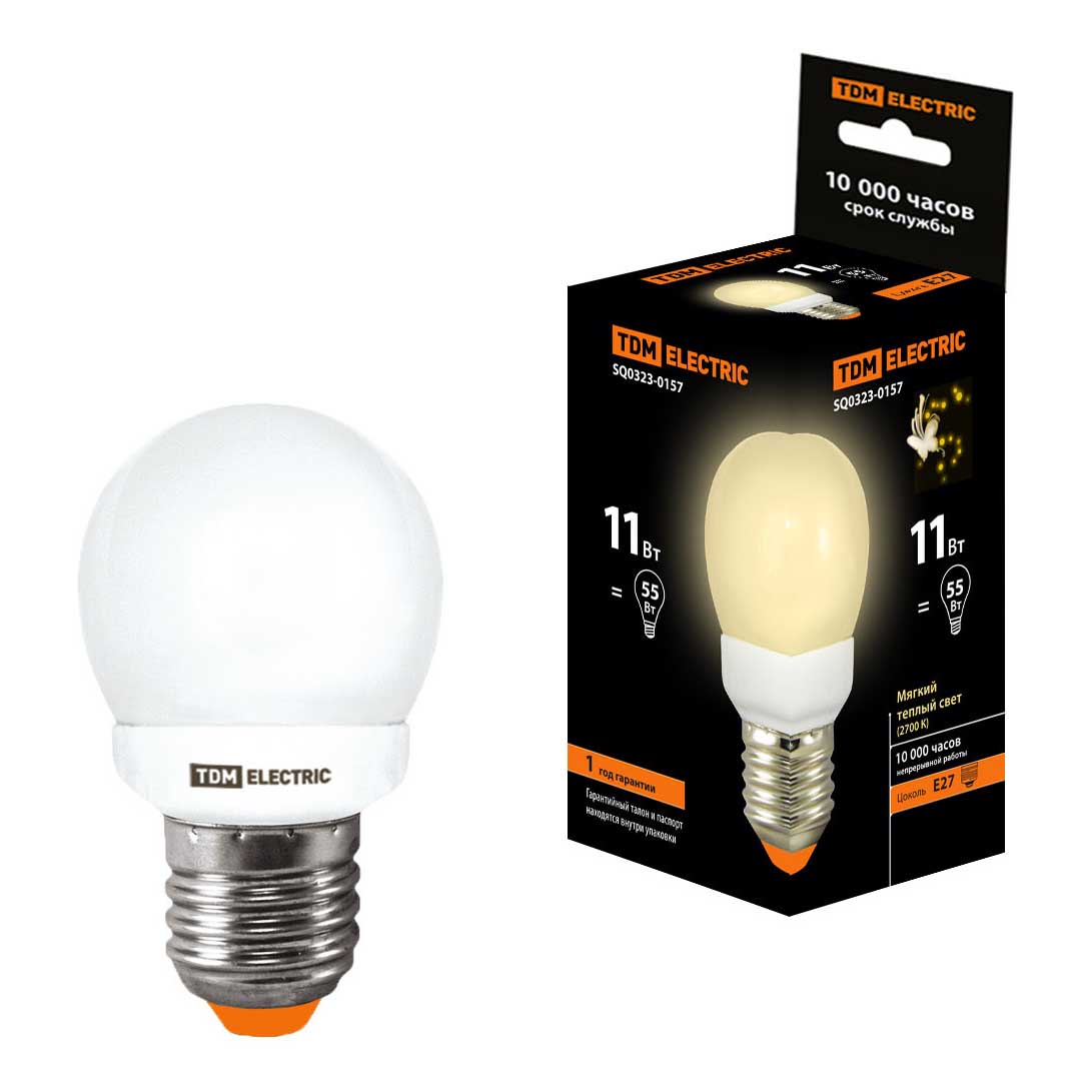 Лампа энергосберегающая TDM Electric E27 11W 2700K матовая SQ0323-0157, Матовый, SQ0323-0157 Энергосберегающая Шар
Лампа энергосберегающая TDM Electric E27 11W 2700K матовая SQ0323-0157, Матовый, SQ0323-0157 Энергосберегающая Шар