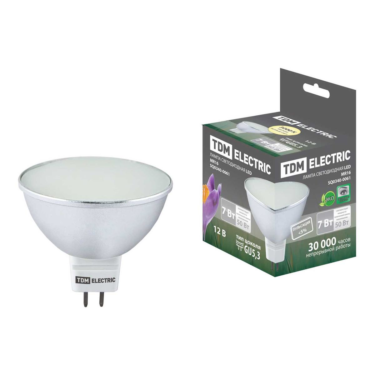 Лампа светодиодная TDM Electric GU5.3 7W 3000K прозрачная SQ0340-0061, Прозрачный, SQ0340-0061 Светодиодные MR16
Лампа светодиодная TDM Electric GU5.3 7W 3000K прозрачная SQ0340-0061, Прозрачный, SQ0340-0061 Светодиодные MR16