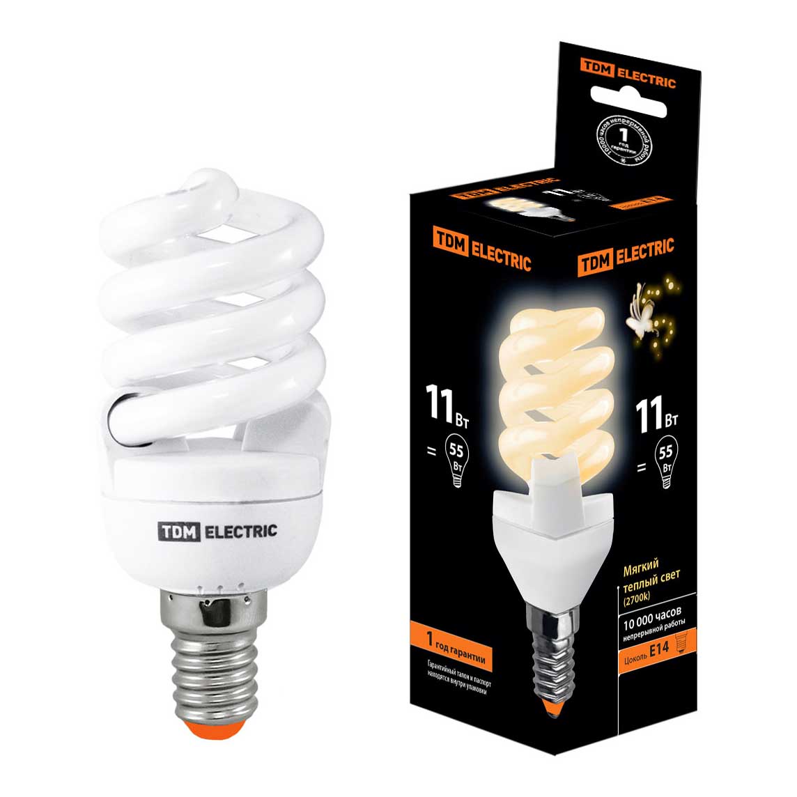 Лампа энергосберегающая TDM Electric Е14 11W 2700K матовая SQ0323-0053, Матовый, SQ0323-0053 Энергосберегающая FSТ2 
Лампа энергосберегающая TDM Electric Е14 11W 2700K матовая SQ0323-0053, Матовый, SQ0323-0053 Энергосберегающая FSТ2