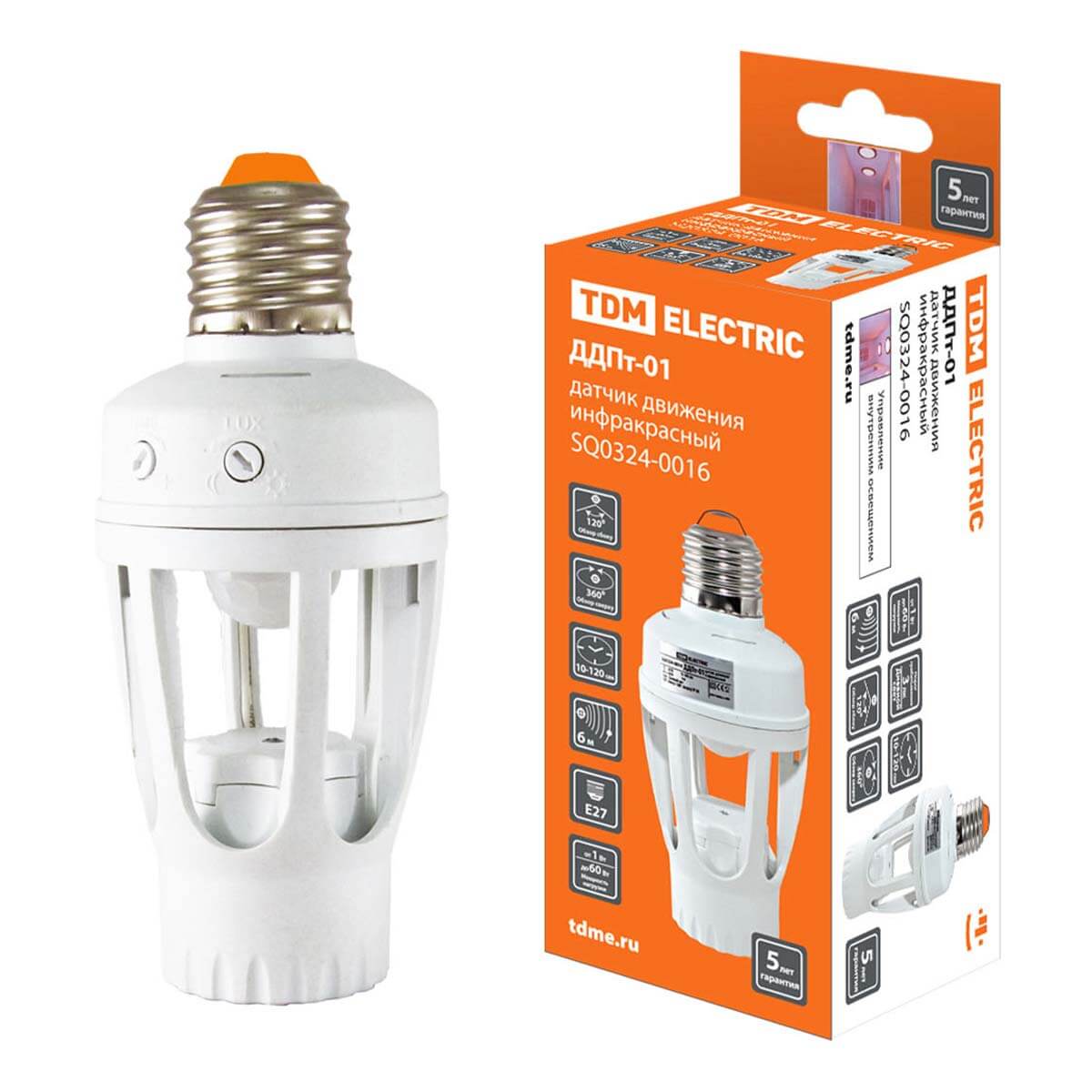 Датчик движения инфракрасный TDM Electric в патрон ДДПт-01 SQ0324-0016, Белый, SQ0324-0016 ДДПт
Датчик движения инфракрасный TDM Electric в патрон ДДПт-01 SQ0324-0016, Белый, SQ0324-0016 ДДПт