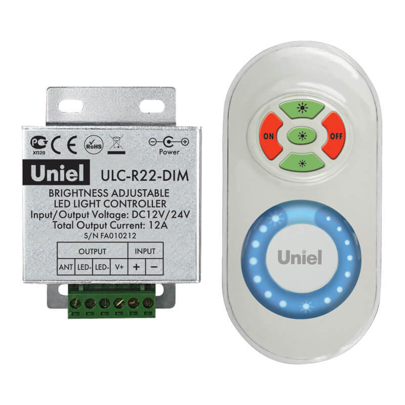 Контроллер для управления яркостью одноцветных светодиодов Uniel ULC-R22-Dim White 05947, Белый, ULC-R22-DIM White ULC
Контроллер для управления яркостью одноцветных светодиодов Uniel ULC-R22-Dim White 05947, Белый, ULC-R22-DIM White ULC