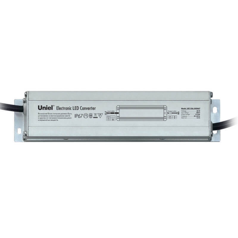 Блок питания Uniel 12V 40W IP67 3,3A UET-VAL-040A67 06010, Серебро, UET-VAL-040A67 UET-VAL
Блок питания Uniel 12V 40W IP67 3,3A UET-VAL-040A67 06010, Серебро, UET-VAL-040A67 UET-VAL