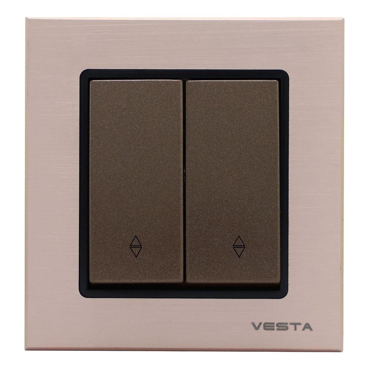 Выключатель двуклавишный проходной Vesta-Electric Exclusive Champagne Metallic шампань FVK050205BSH, FVK050205BSH Champagne Metallic
Выключатель двуклавишный проходной Vesta-Electric Exclusive Champagne Metallic шампань FVK050205BSH, FVK050205BSH Champagne Metallic