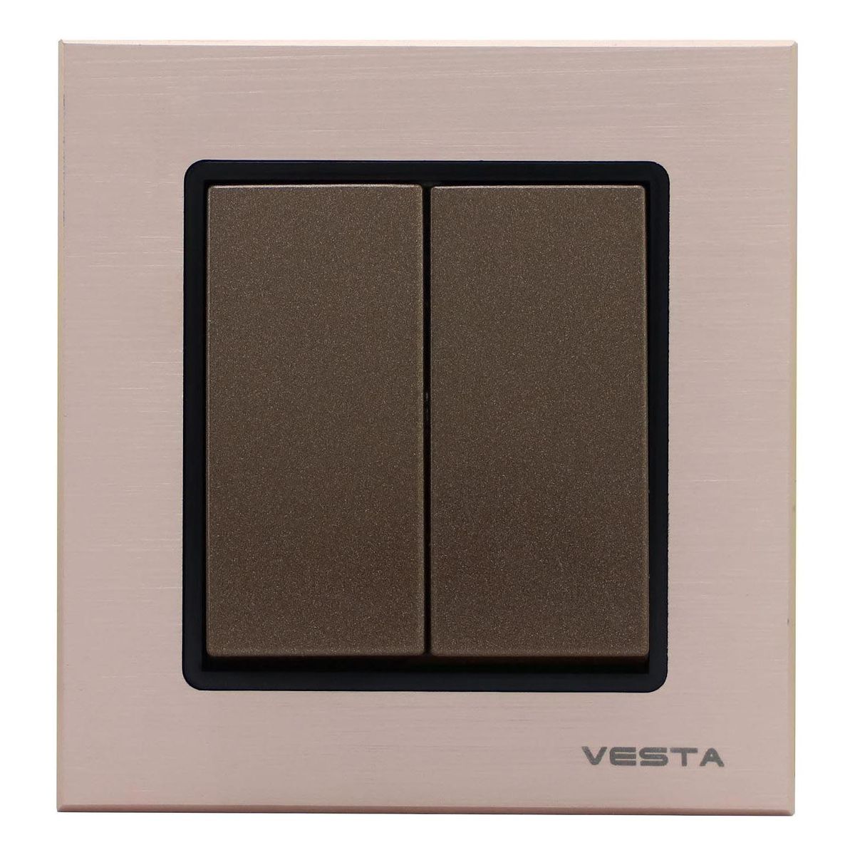 Выключатель двухклавишный Vesta-Electric Exclusive Champagne Metallic шампань FVK050204BSH, FVK050204BSH Champagne Metallic
Выключатель двухклавишный Vesta-Electric Exclusive Champagne Metallic шампань FVK050204BSH, FVK050204BSH Champagne Metallic