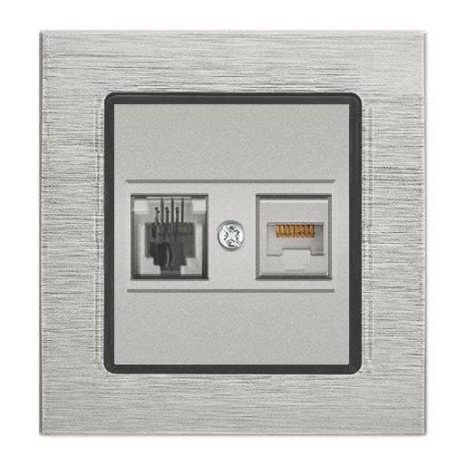 Розетка LAN/телефонная Vesta-Electric Exclusive Silver Metallic серебро FRZMT040003SER, FRZMT040003SER Silver Metallic
Розетка LAN/телефонная Vesta-Electric Exclusive Silver Metallic серебро FRZMT040003SER, FRZMT040003SER Silver Metallic