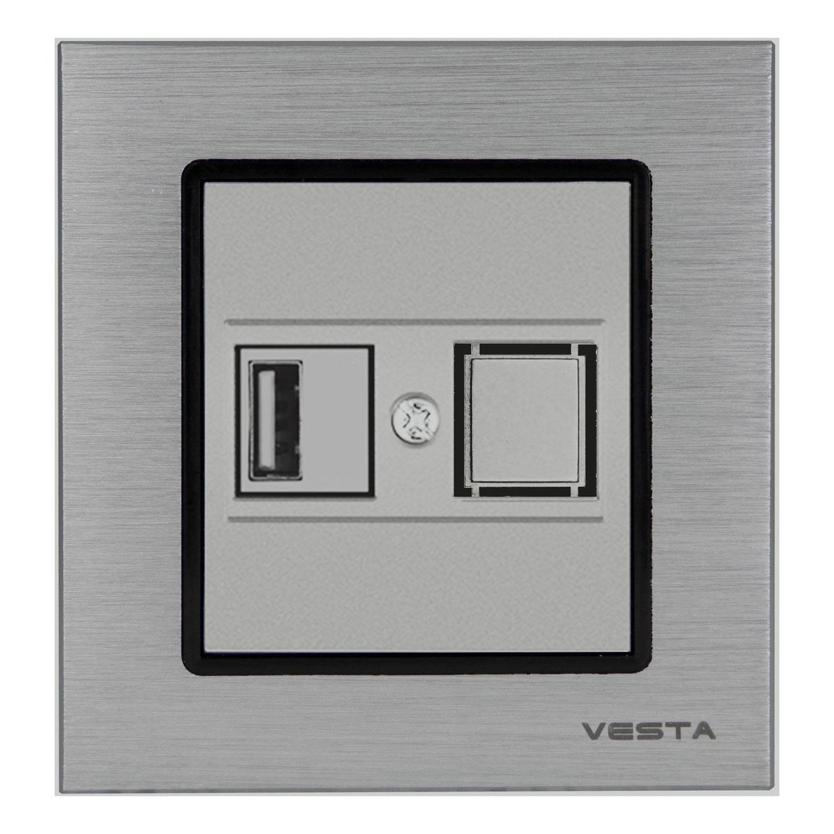 Розетка USB Vesta-Electric Exclusive Silver Metallic серебро FRZ00050501STA, FRZ00050501STA Silver Metallic
Розетка USB Vesta-Electric Exclusive Silver Metallic серебро FRZ00050501STA, FRZ00050501STA Silver Metallic