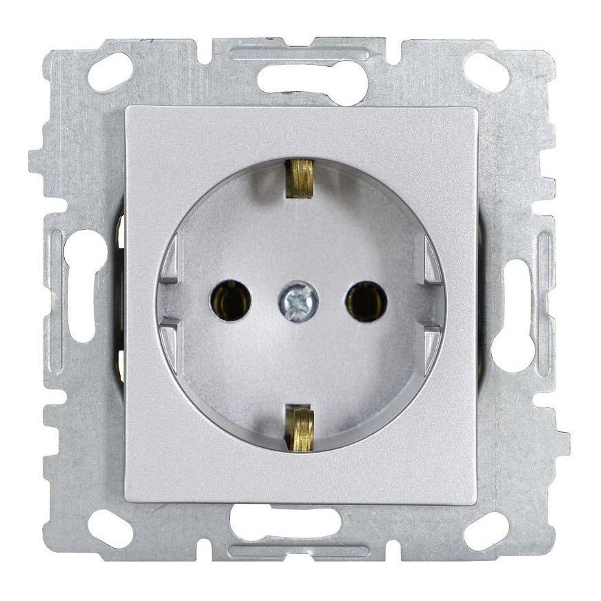 Розетка 2P+E Vesta-Electric Exclusive Silver Metallic серебро FRZ00041011SER, FRZ00041011SER Silver Metallic
Розетка 2P+E Vesta-Electric Exclusive Silver Metallic серебро FRZ00041011SER, FRZ00041011SER Silver Metallic