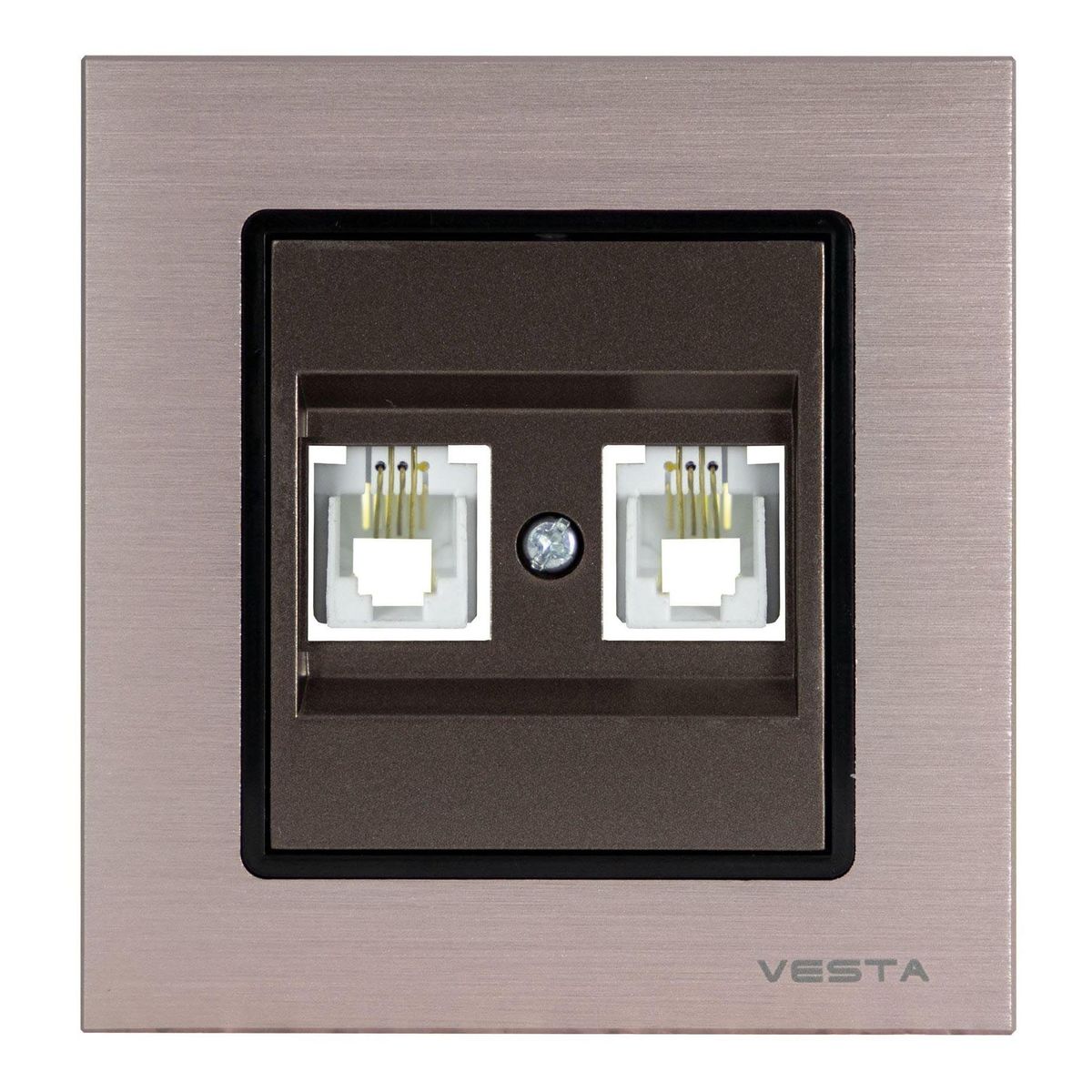 Розетка телефонная двойная Vesta-Electric Exclusive Champagne Metallic шампань FRZ00041014BSH, FRZ00041014BSH Champagne Metallic
Розетка телефонная двойная Vesta-Electric Exclusive Champagne Metallic шампань FRZ00041014BSH, FRZ00041014BSH Champagne Metallic