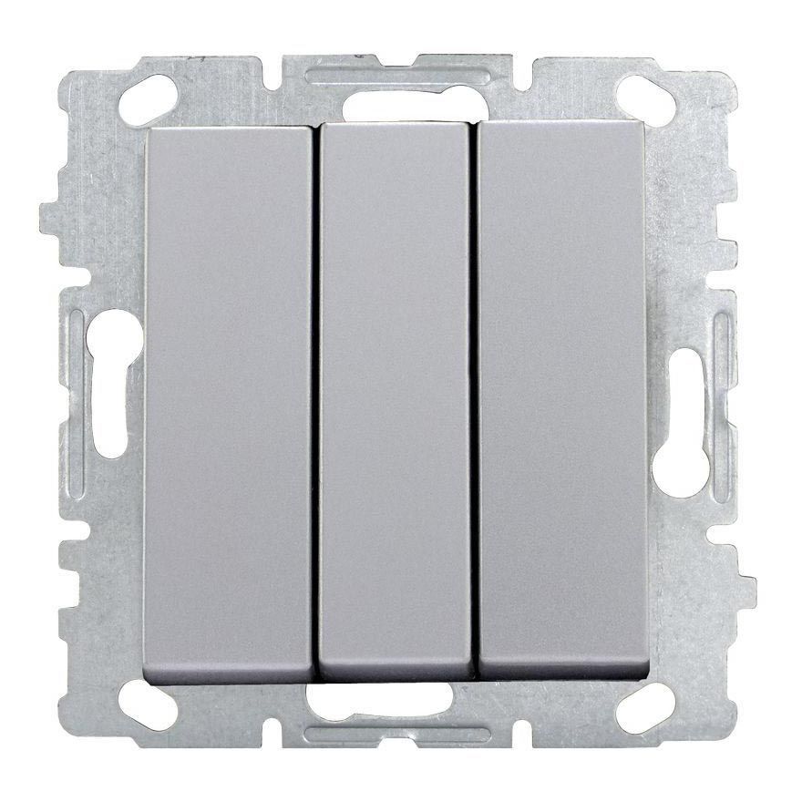 Выключатель трехклавишный Vesta-Electric Exclusive Silver Metallic серебро FVK000303SRB, FVK000303SRB Silver Metallic
Выключатель трехклавишный Vesta-Electric Exclusive Silver Metallic серебро FVK000303SRB, FVK000303SRB Silver Metallic