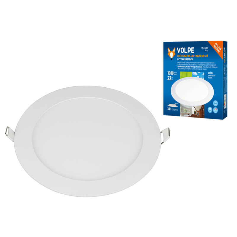 Встраиваемый светодиодный светильник Volpe ULM-Q236 18W/6500K WHITE UL-00004665, Белый, ULM-Q236 18W/6500K WHITE ULM-Q236
Встраиваемый светодиодный светильник Volpe ULM-Q236 18W/6500K WHITE UL-00004665, Белый, ULM-Q236 18W/6500K WHITE ULM-Q236