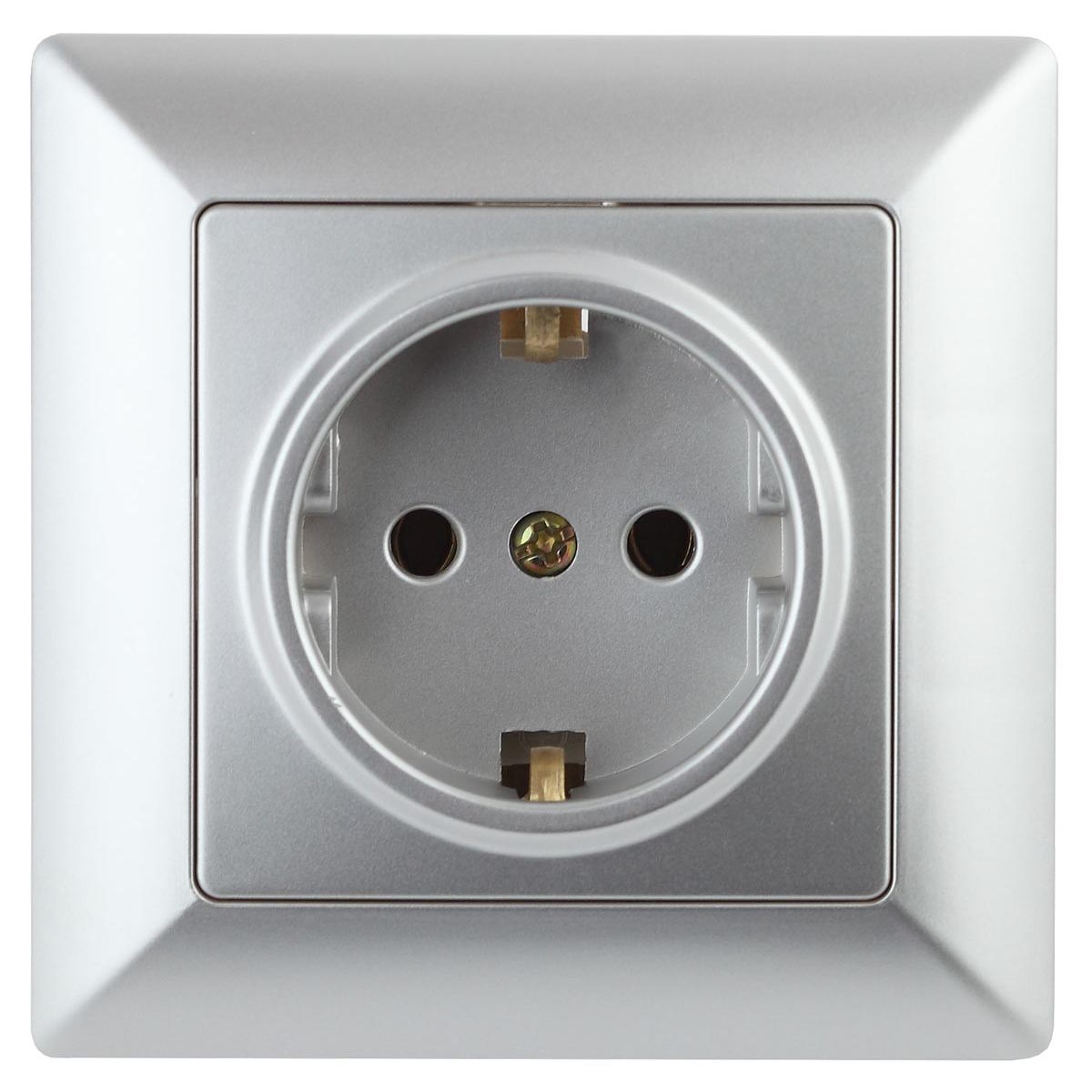 Розетка двойная ЭРА Intro Solo Schuko 2X2P+E 16A 250V со шторками серебро 4-206-03 Б0043342, 4-206-03 Solo серебро
Розетка двойная ЭРА Intro Solo Schuko 2X2P+E 16A 250V со шторками серебро 4-206-03 Б0043342, 4-206-03 Solo серебро