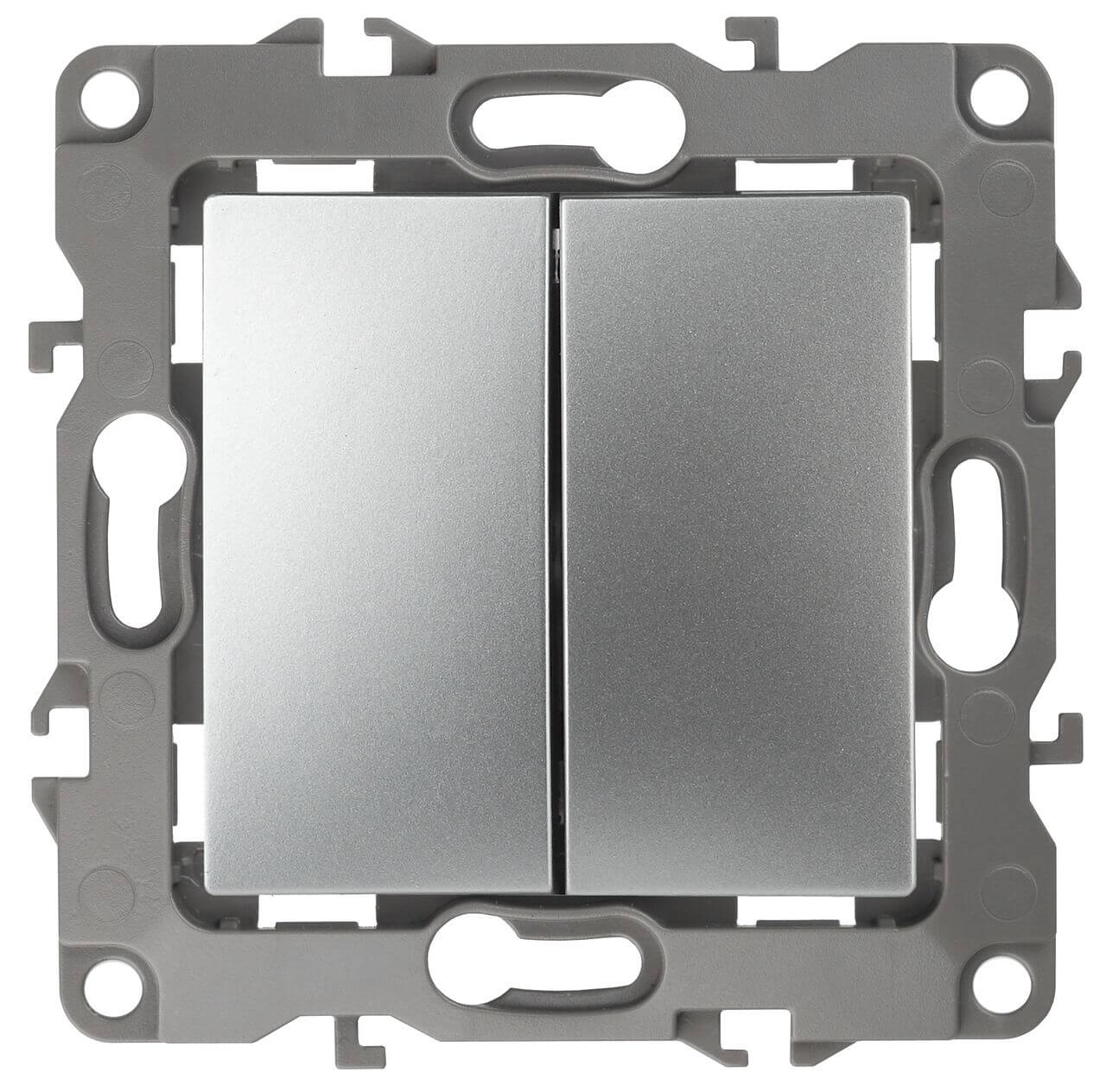 Выключатель двухклавишный ЭРА 12 10AX 250V 12-1104-03 Б0014647, Серый, 12-1104-03 Эра12
Выключатель двухклавишный ЭРА 12 10AX 250V 12-1104-03 Б0014647, Серый, 12-1104-03 Эра12
