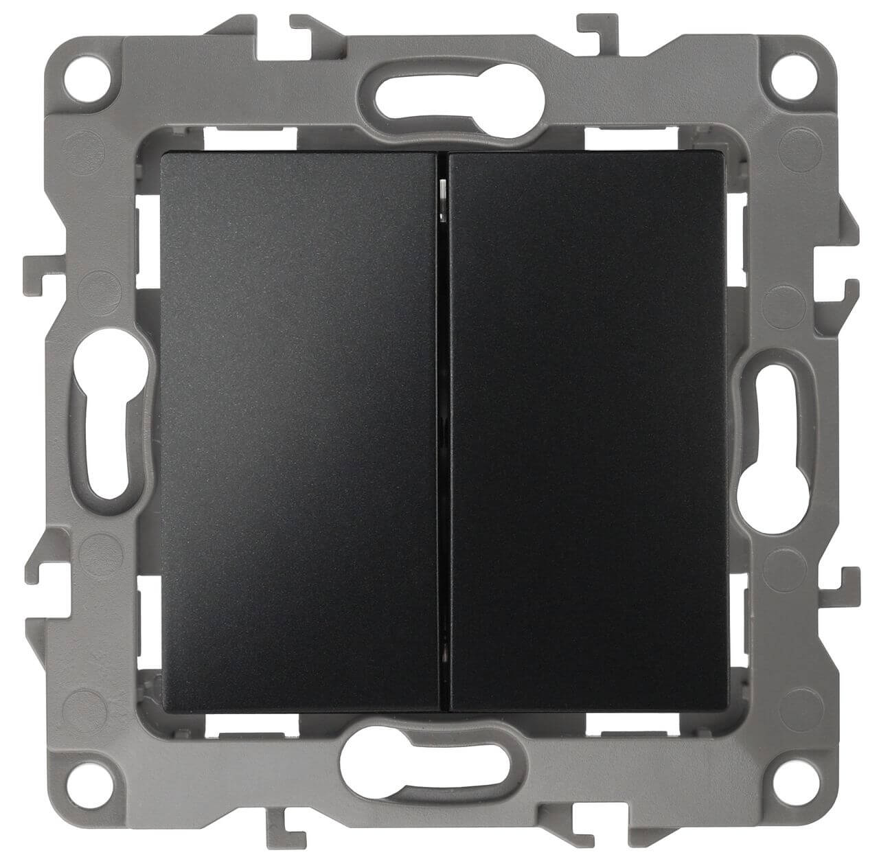 Выключатель двухклавишный ЭРА 12 10AX 250V 12-1004-05 Б0014655, Антрацит, 12-1004-05 Эра12
Выключатель двухклавишный ЭРА 12 10AX 250V 12-1004-05 Б0014655, Антрацит, 12-1004-05 Эра12