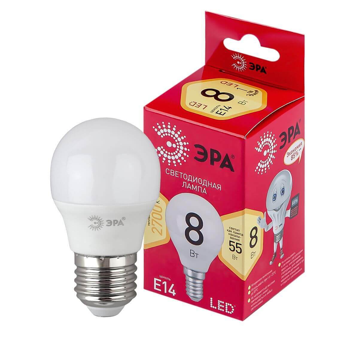 Лампа светодиодная ЭРА E14 8W 2700K матовая LED P45-8W-827-E14 R Б0050697, Белый, LED P45-8W-827-E14 R
Лампа светодиодная ЭРА E14 8W 2700K матовая LED P45-8W-827-E14 R Б0050697, Белый, LED P45-8W-827-E14 R