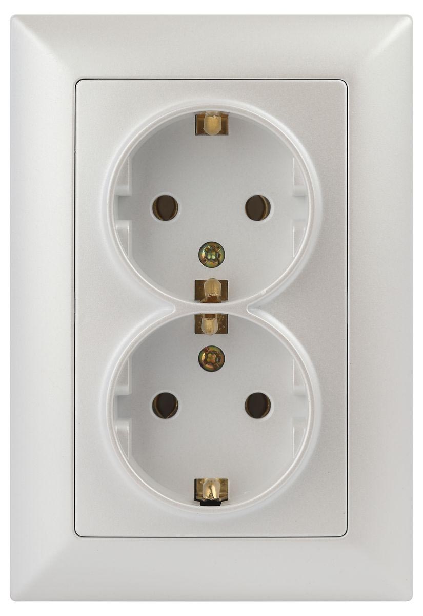 Розетка двойная ЭРА Intro Solo Schuko 2X2P+E 16A 250V перламутровый 4-205-06 Б0053678, 4-205-06 Solo перламутровый
Розетка двойная ЭРА Intro Solo Schuko 2X2P+E 16A 250V перламутровый 4-205-06 Б0053678, 4-205-06 Solo перламутровый